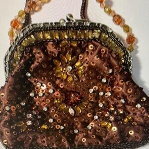 Preston & York‎ Evening Bag Clutch Bronze And Gold Vintage